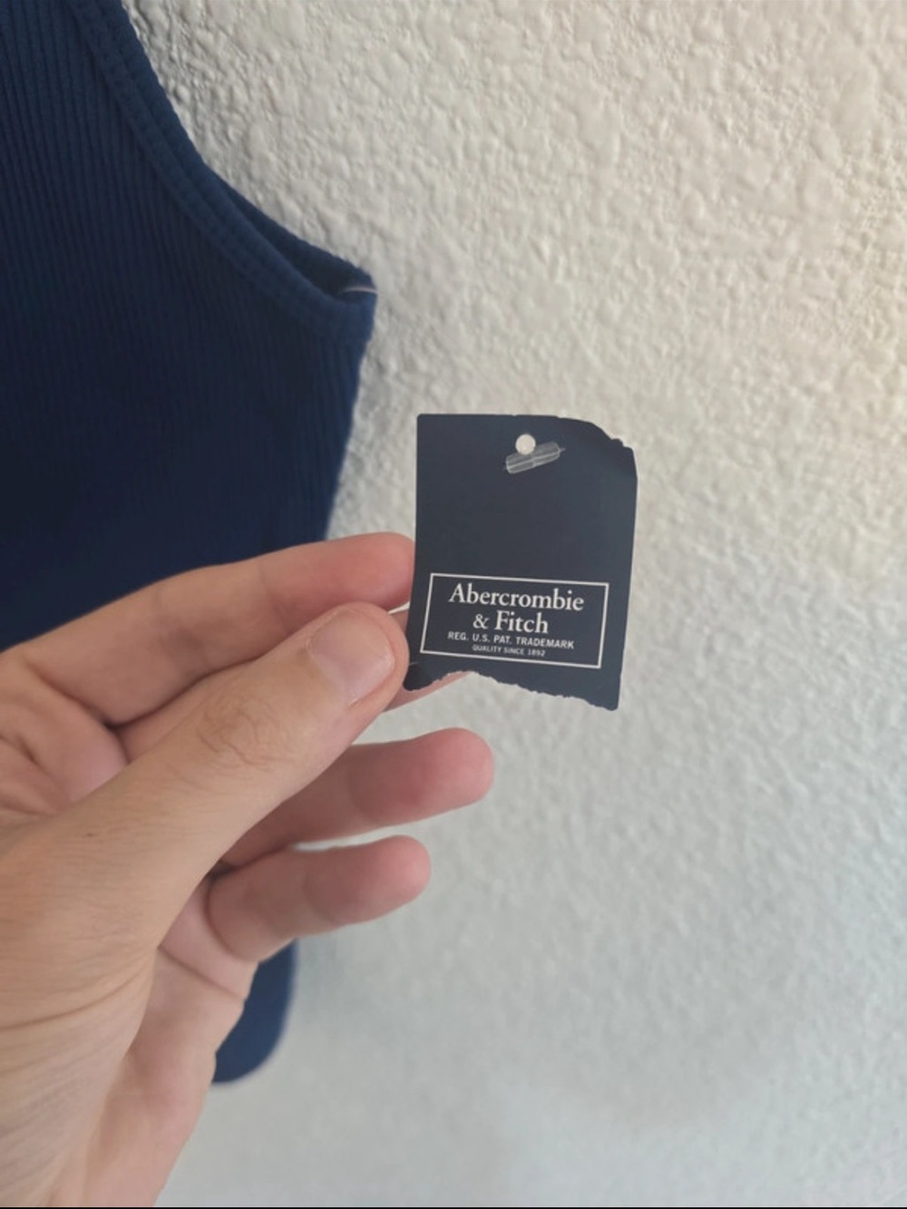 Abercrombie & Fitch Navy Ribbed Bodysuit - Picture 2 of 5